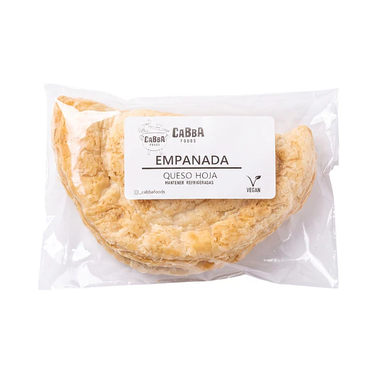 Empanada Vegana Hojaldre Queso 180g - Cabba Foods 1