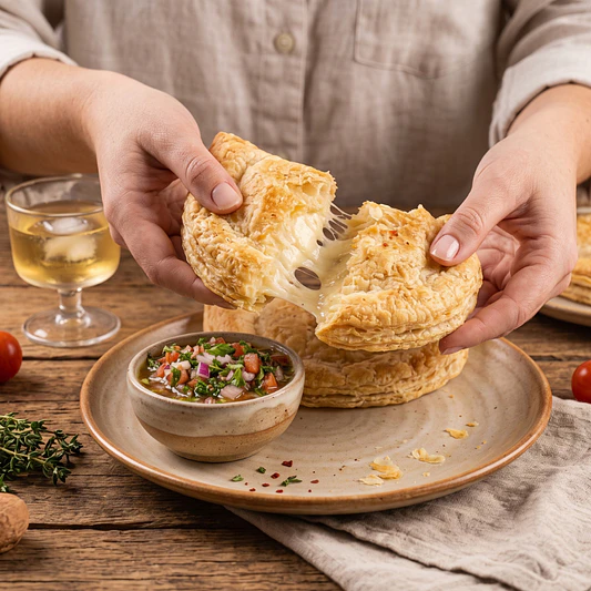 Empanada Vegana Hojaldre Queso 180g - Cabba Foods 2