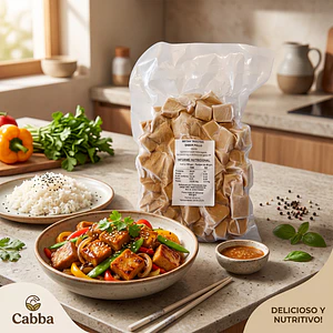 Seitán Trocitos Sabor Pollo 500g - Cabba Foods