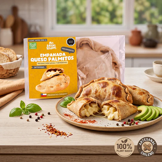 Empanada Queso Palmitos 160g - Amigos Veganos 2