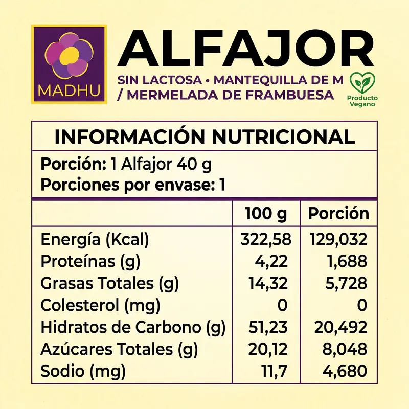 Afajor Maní Frambuesa 40g - Madhu 3