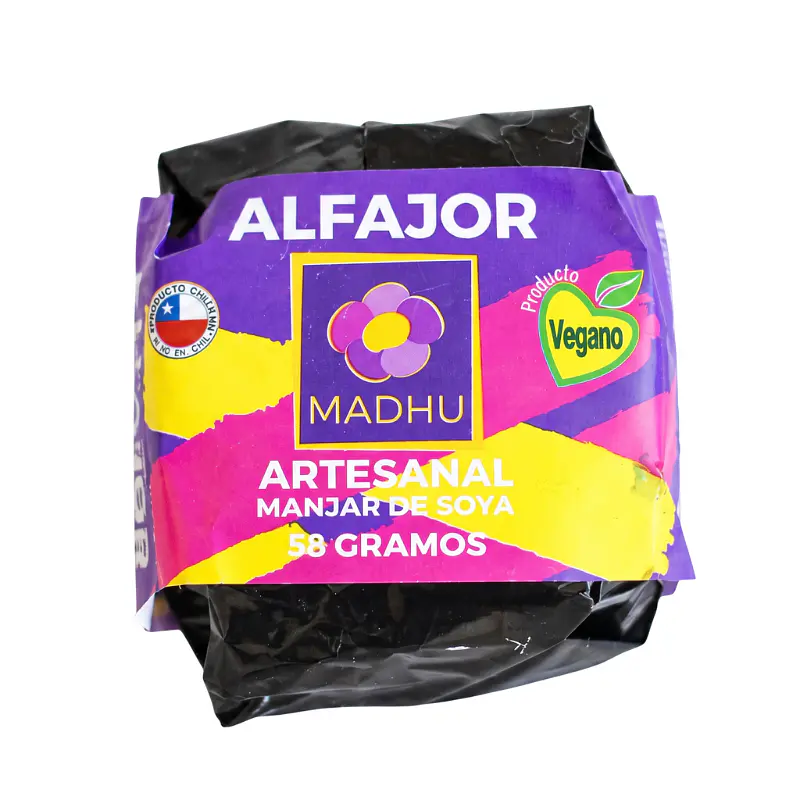 Alfajor Manjar de Soya 40g - Madhu 1
