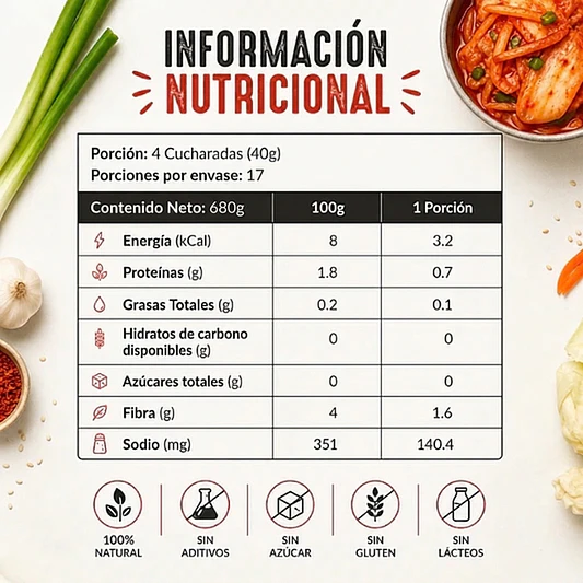 Kimchi 680g - La Fermentista 3