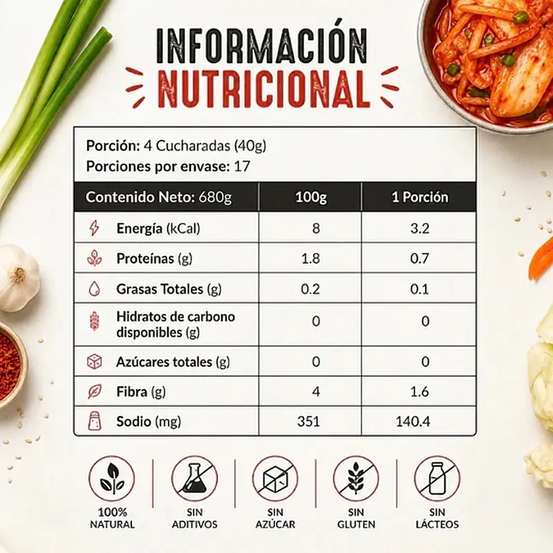 Kimchi 680g - La Fermentista 3
