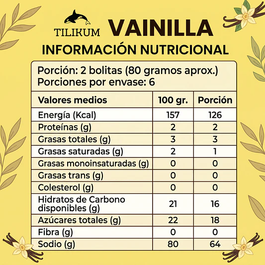 Helado Vegano de Vainilla 473ml - Tilikum 3
