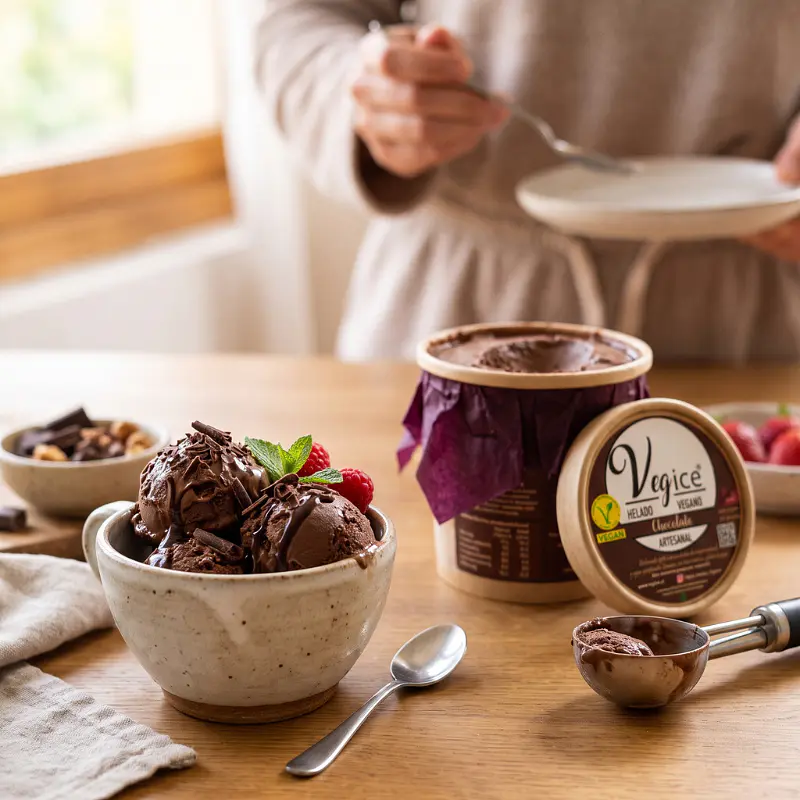 Helado Vegano de Chocolate 240cc - Vegice  2