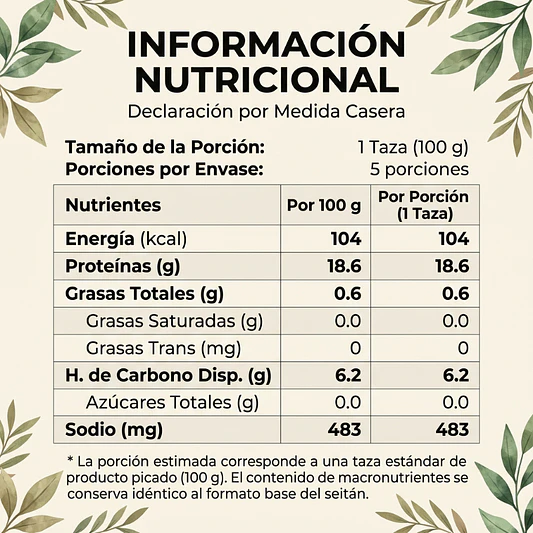 Seitán Trocitos 500g - El Ajolote  3