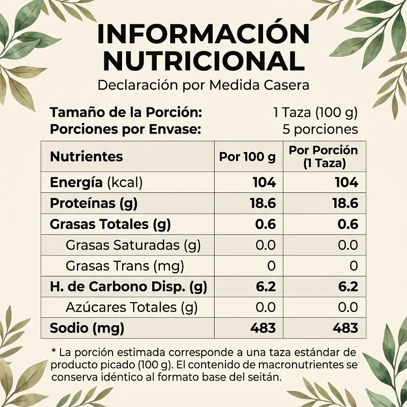 Seitán Trocitos 500g - El Ajolote  3