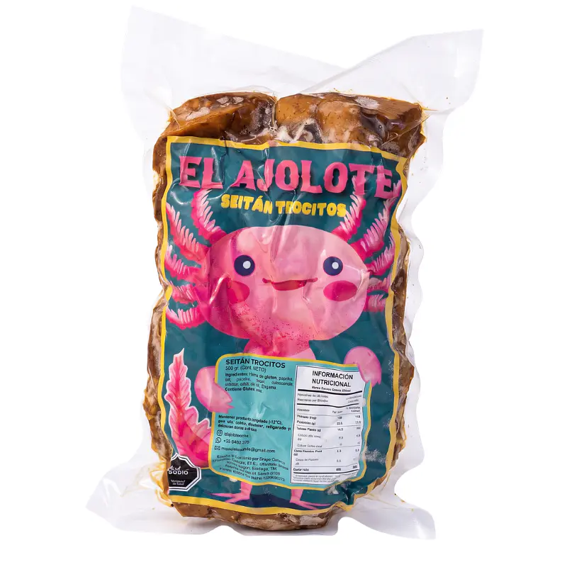 Seitán Trocitos 500g - El Ajolote  1