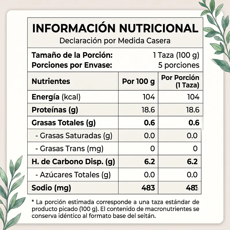 Seitán Chimichurri 500g - El Ajolote  3