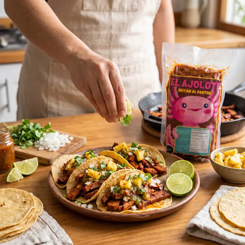 Seitán al Pastor 500g - El Ajolote  2