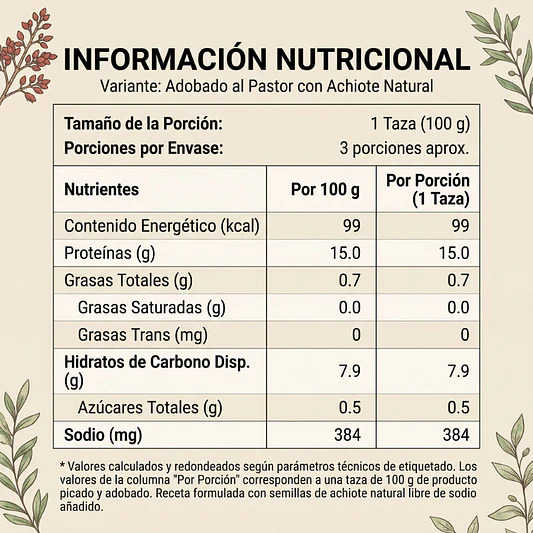 Seitán al Pastor 500g - El Ajolote  3