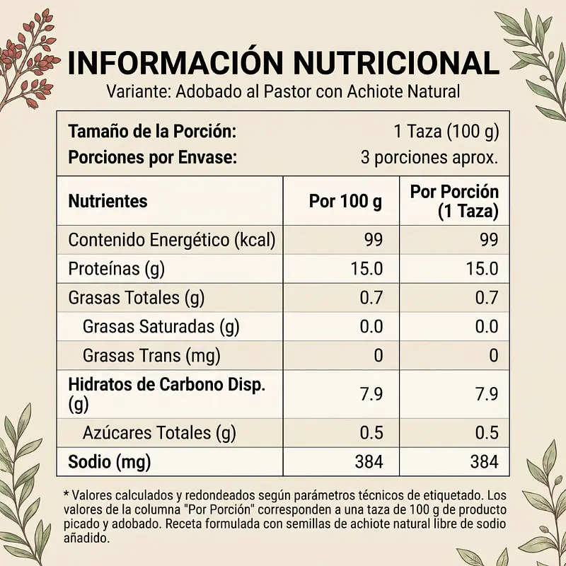 Seitán al Pastor 500g - El Ajolote  3
