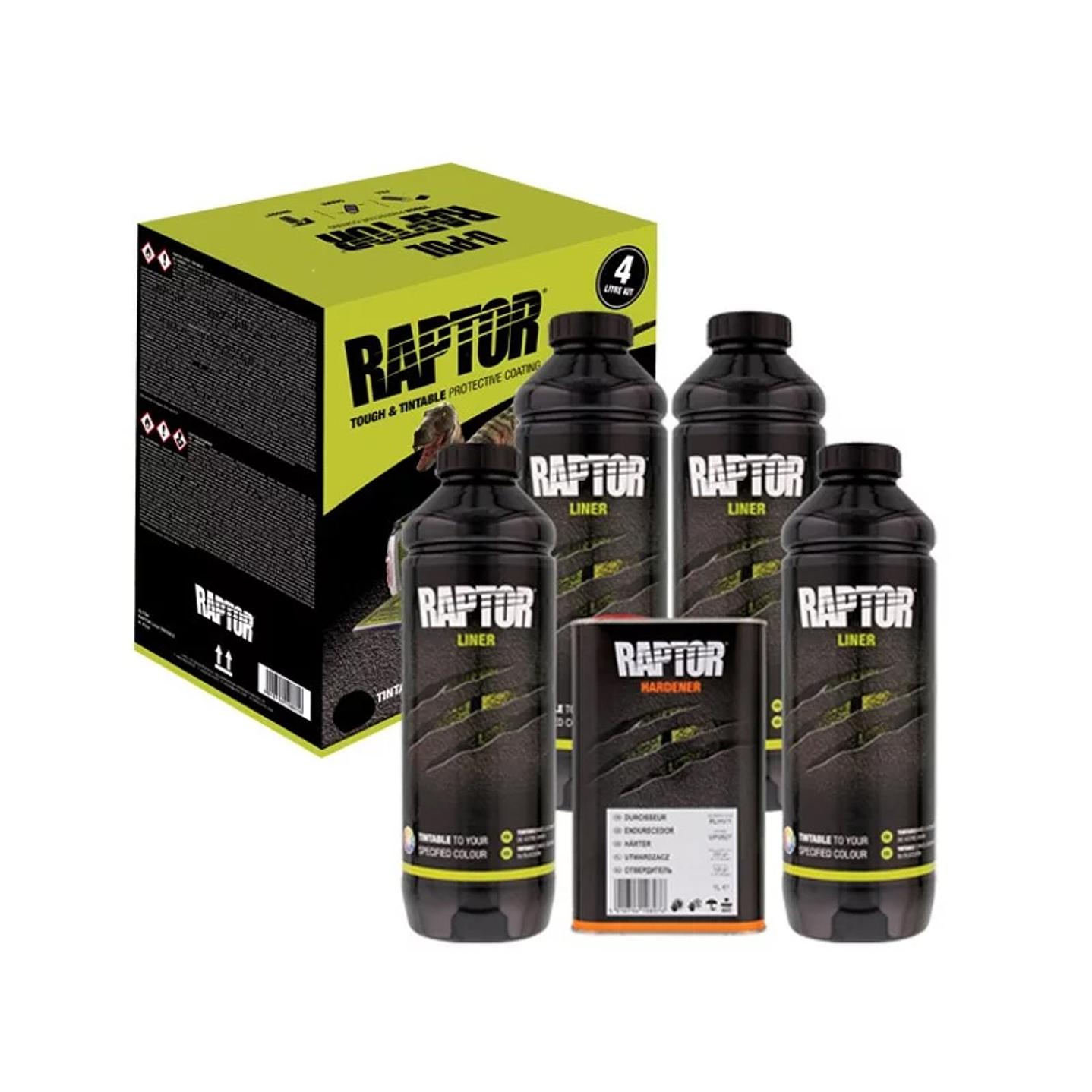 PINTURA RAPTOR KIT DE 4 LITROS - BLANCO 2