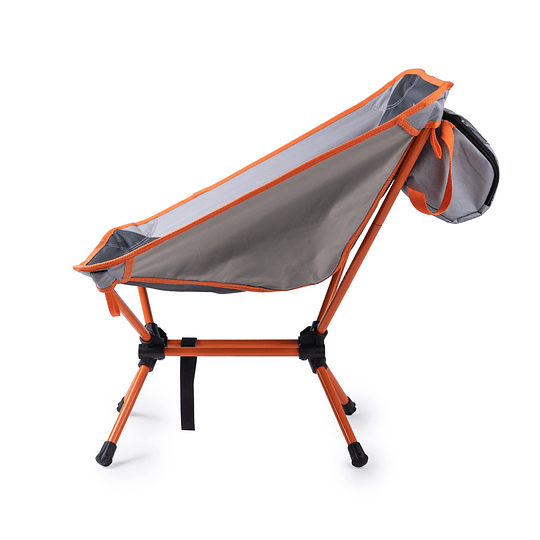 Silla Camping Láscar gris/naranja