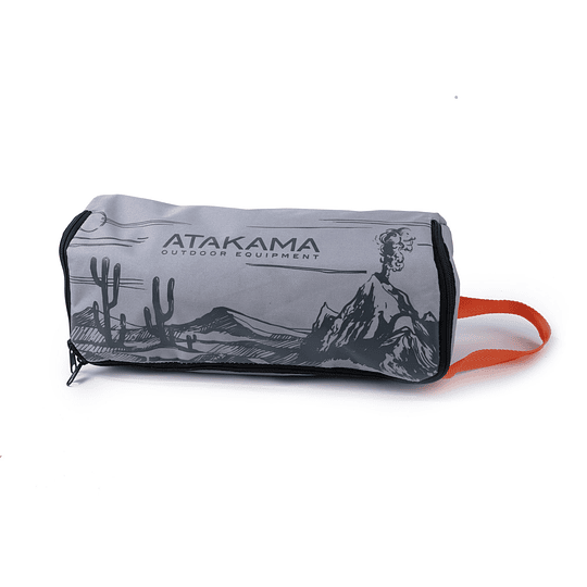 Silla Camping Láscar gris/naranja