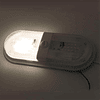 Foco LED 12/24V doble con interruptor negro