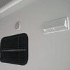 Ventilación de muro tipo flapper blanco para casa rodante, motorhome, camper