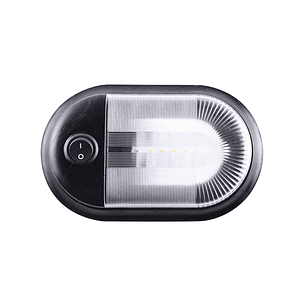 Foco LED 12/24V con interruptor negro
