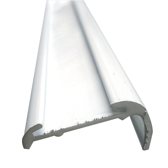 Perfil J de aluminio blanco cubre uniones (5,5 mts)