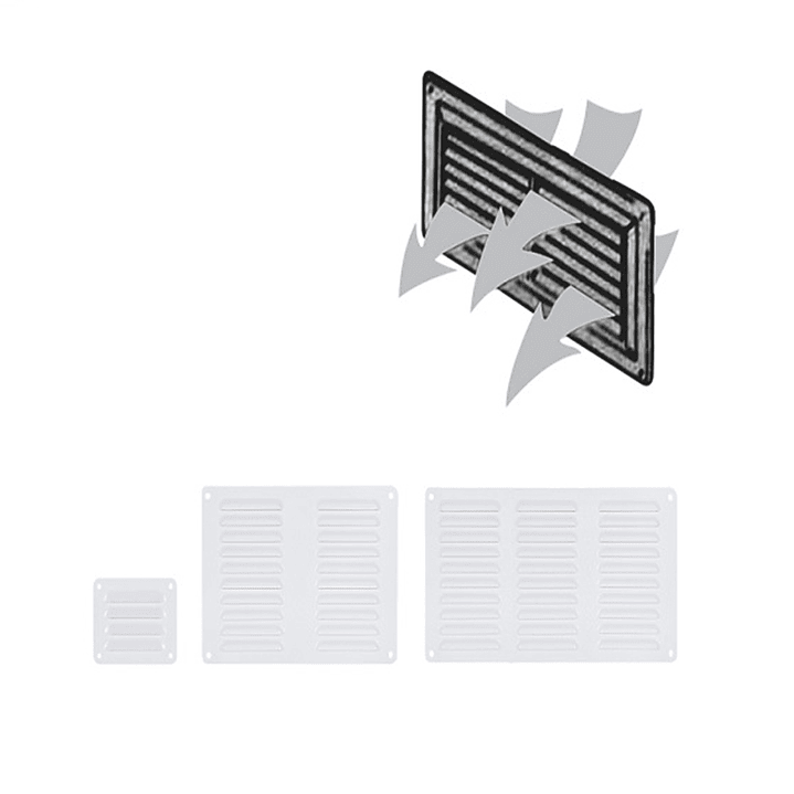 Rejilla de ventilación 223x148mm en aluminio para casa rodante, motorhome o camper 2