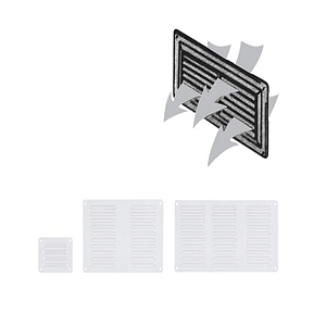 Rejilla de ventilación 293x148mm en aluminio para casa rodante, motorhome o camper