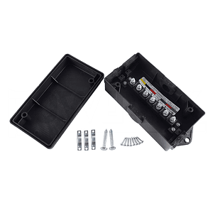 Caja grande de conexión 7 polos para luces de carro, casa rodante, minicamper 