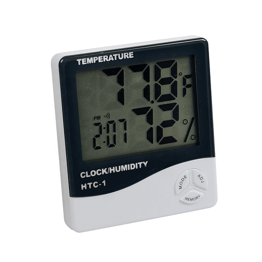 Indicador digital de temperatura, humedad y horario