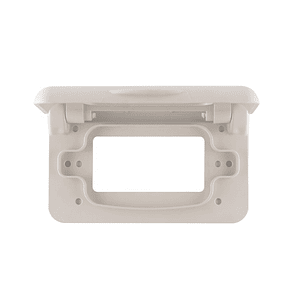 Tapa para caja eléctrica exterior blanca