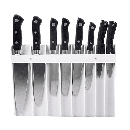 Portacuchillos blanco para 8 cuchillos