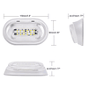 Foco LED 12/24V para exterior blanco