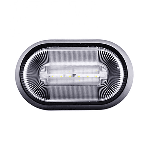 Foco LED 12/24V para exterior negro