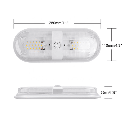 Foco LED 12V para exterior de 2.6W color blanco