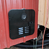 Puerta negra exterior para calentador de agua Girard