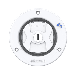 Entrada de Agua con llave color blanco para casa rodante, camper, motorhome