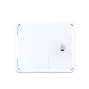 Entrada de agua doble blanca con puerta