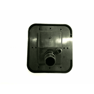 Entrada de agua simple negra con puerta