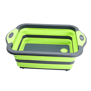 Batea con Tabla de Cortar Plegable 3 colores