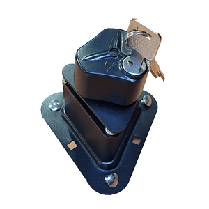 Soporte fijación triangular con llave para bidón rotomoldeado