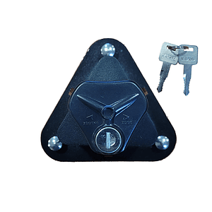 Soporte fijación triangular con llave para bidón rotomoldeado