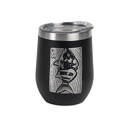 Vaso térmico Maullín Bilagay negro "edición Peces"