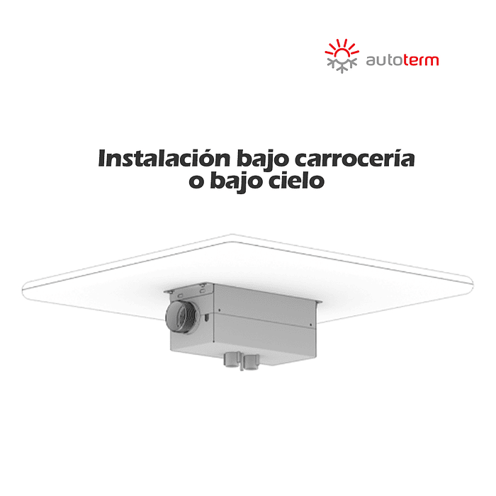 Caja para montaje acero inoxidable calefactor 12v Autoterm 7