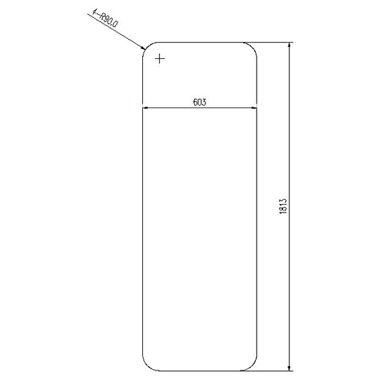 Puerta para Casa Rodante y Motorhome 603x1815 mm línea europea