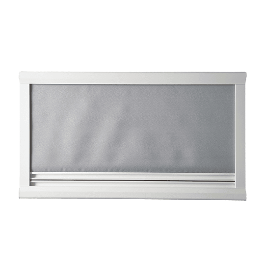 Marco aluminio 700x400mm interior de ventana con blackout y malla mosquitera