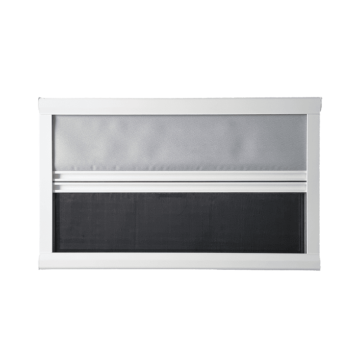 Marco PVC 700x400mm interior de ventana con blackout y malla mosquitera 1