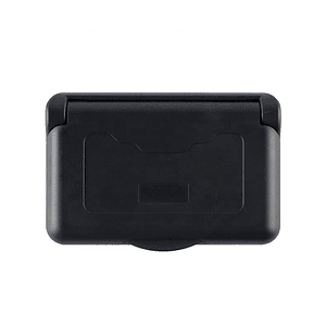 Tapa para caja eléctrica exterior negra