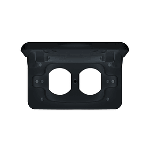 Tapa para caja eléctrica exterior negra con separador