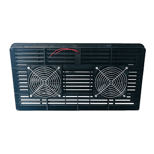 Ventilación negra para refrigerador con extractores 12V