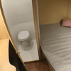 Baño con pedal para casa rodante, camper y motorhome descarga por gravedad