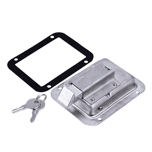 Cerradura chapa impacto acero inoxidable 140x90mm